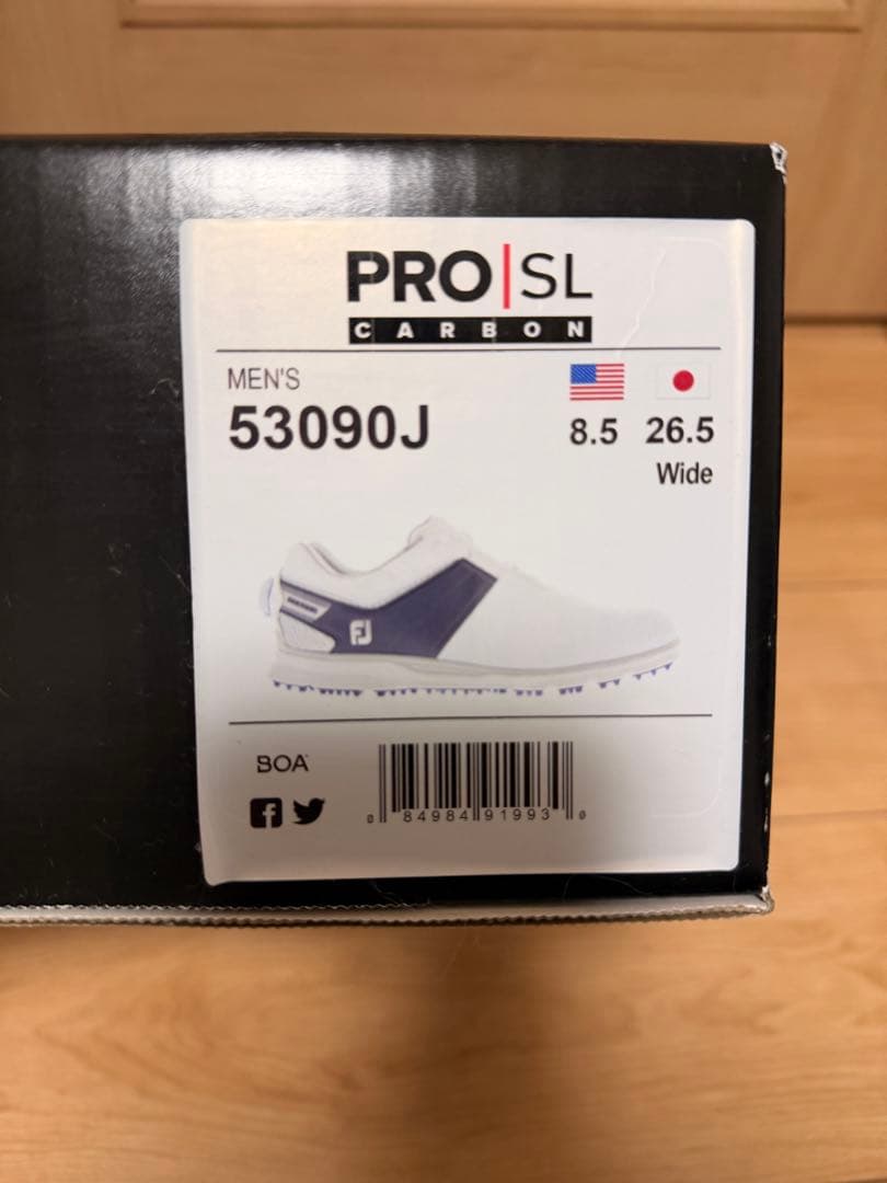 【ヒデさん】FOOTJOY ゴルフシューズ ホワイト/ネイビー