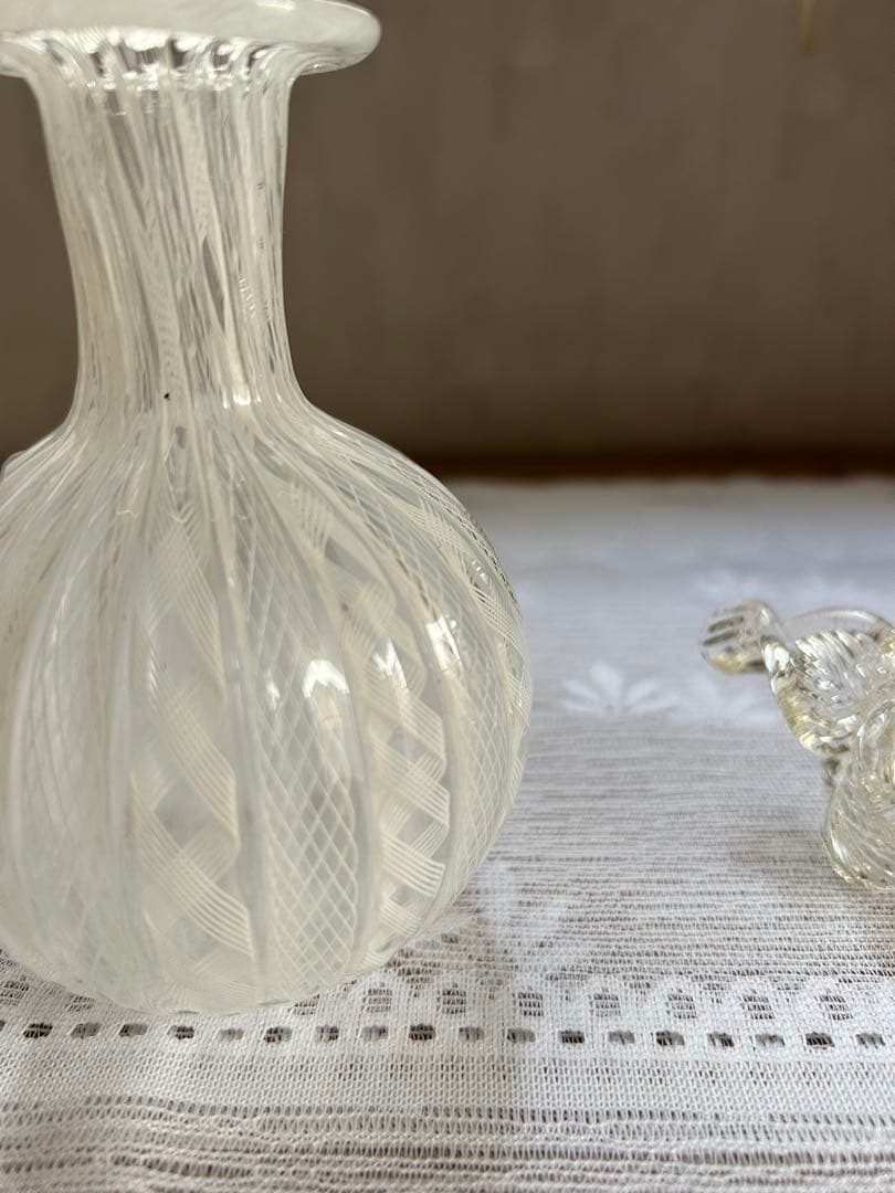 専用　ヴェネチアンガラス ムラーノガラス レース BALLARIN 香水瓶