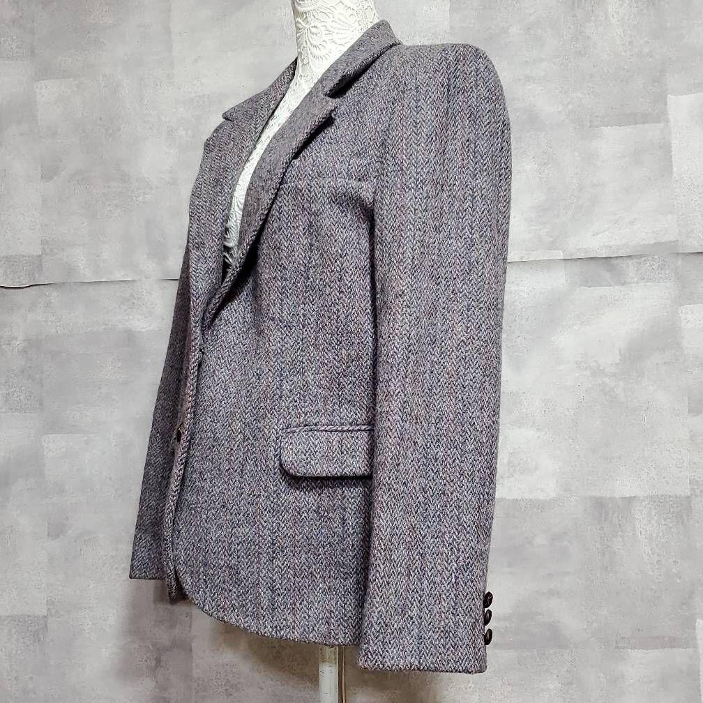 極美品XL リチャードエヴァンス ハリスツイード ウール100 ブレザー 米国製