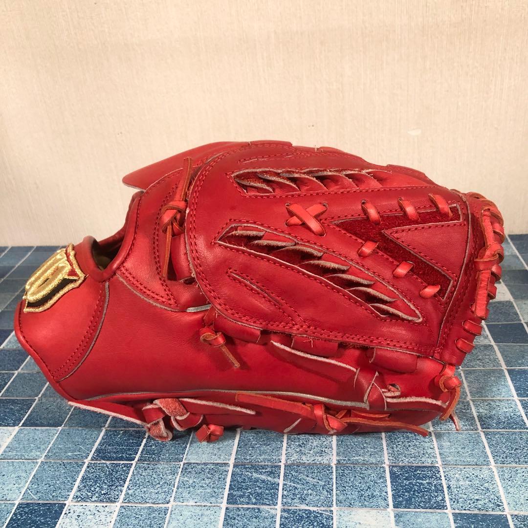 Wilson 赤 軟式グローブ 投手 ピッチャー ウィルソン 美品 レッド