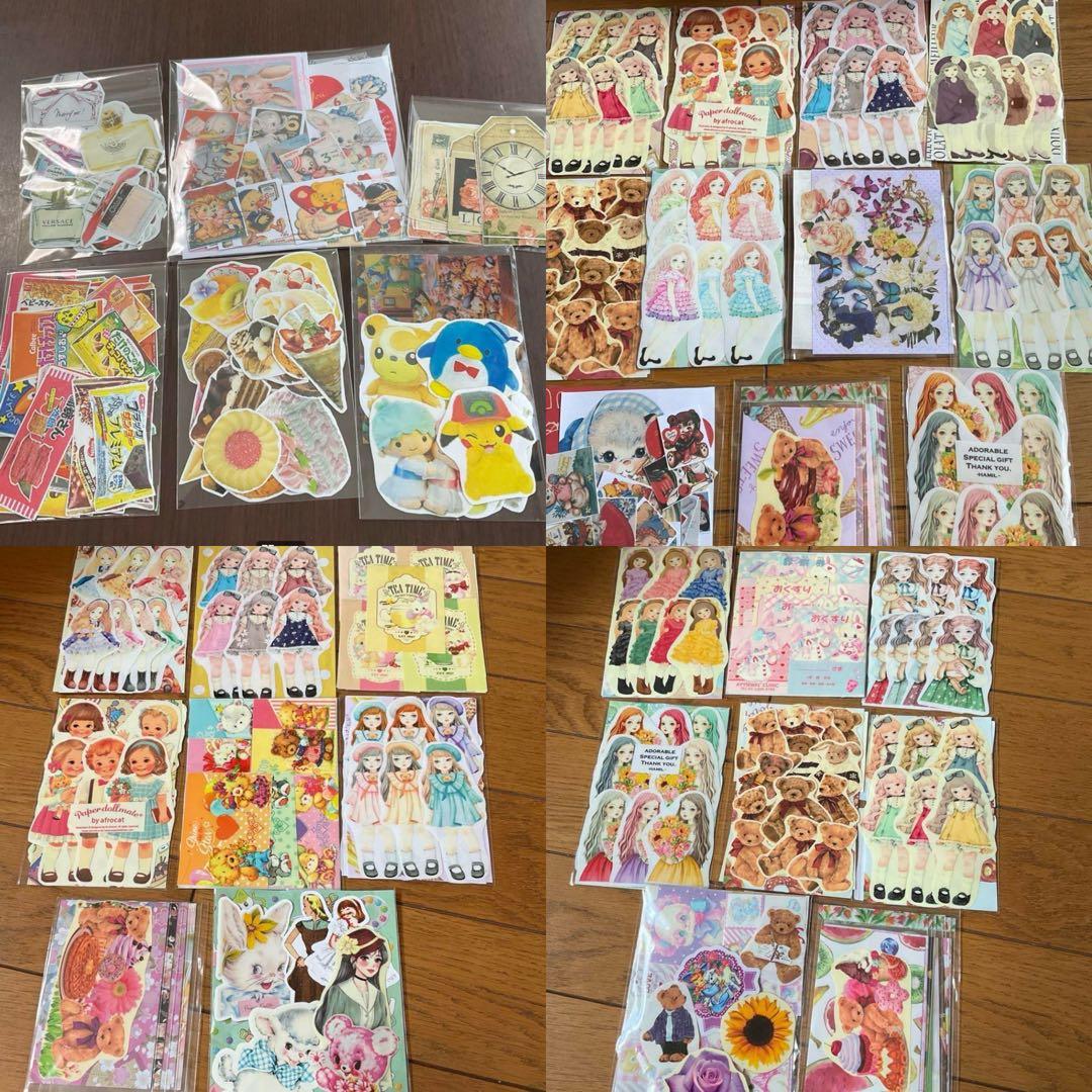 海外文具特大まとめ売り2●新品●コラージュ素材大量★大容量セット