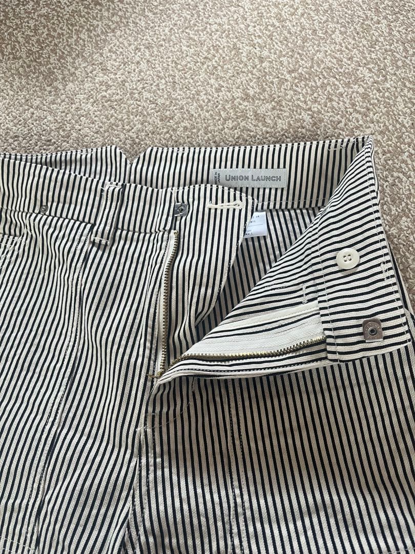 【美品】ユニオンランチ　ペインターパンツ　ヒッコリー　ロンハーマン