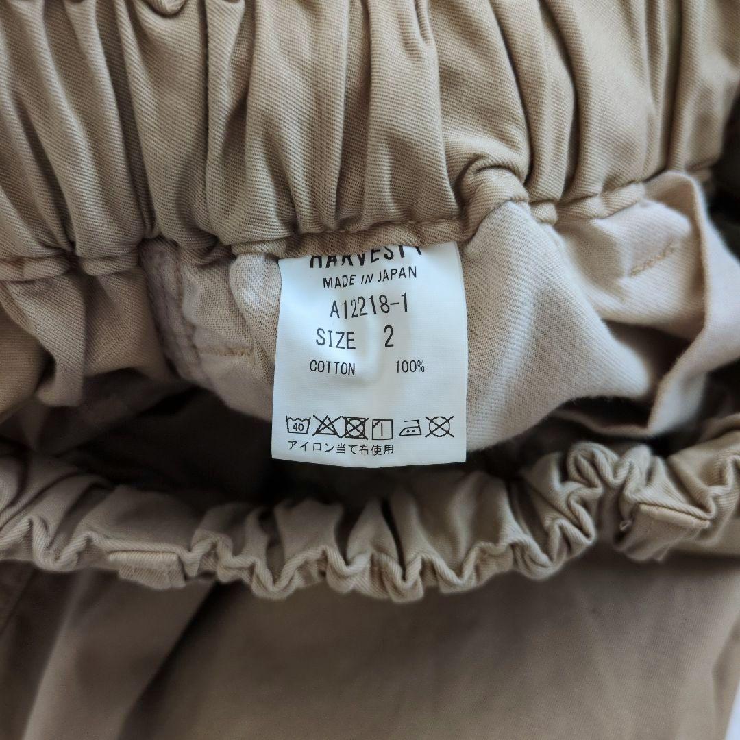 【美品】ハーベスティ　オーバーパンツ　60/2ギャバ　ワイドパンツ