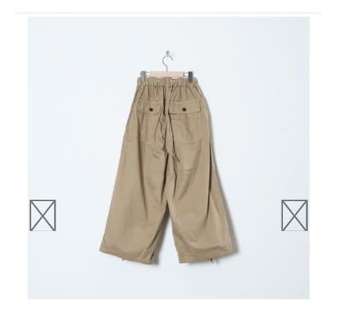 【美品】ハーベスティ　オーバーパンツ　60/2ギャバ　ワイドパンツ