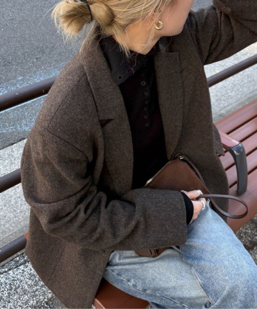 り*ん様 feepur 2025aw 新品タグ有　ウール混テーラードジャケット