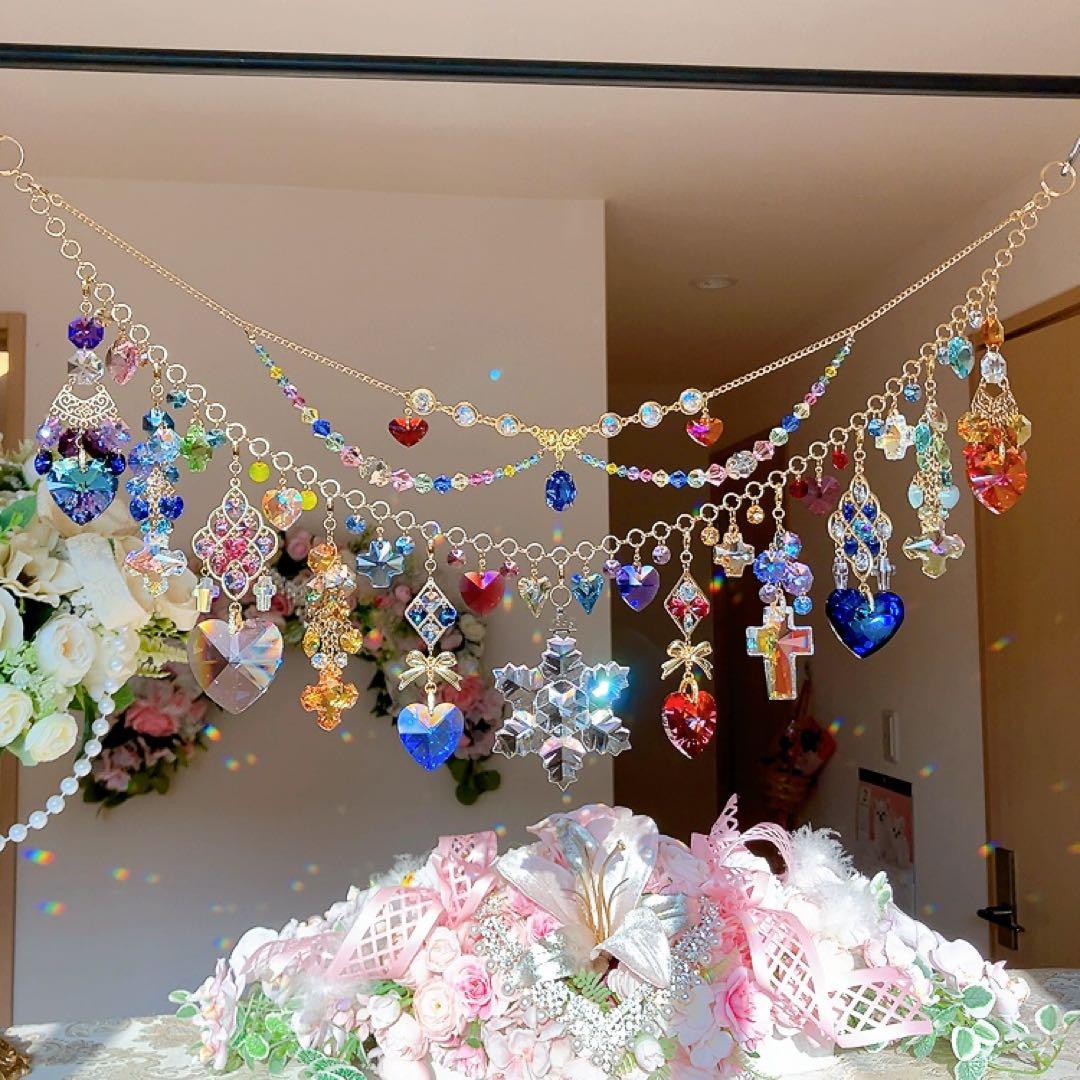 さーちん様♡*.スワロフスキー♡ガーランド.。.:*☆♡*.+サンキャッチャー