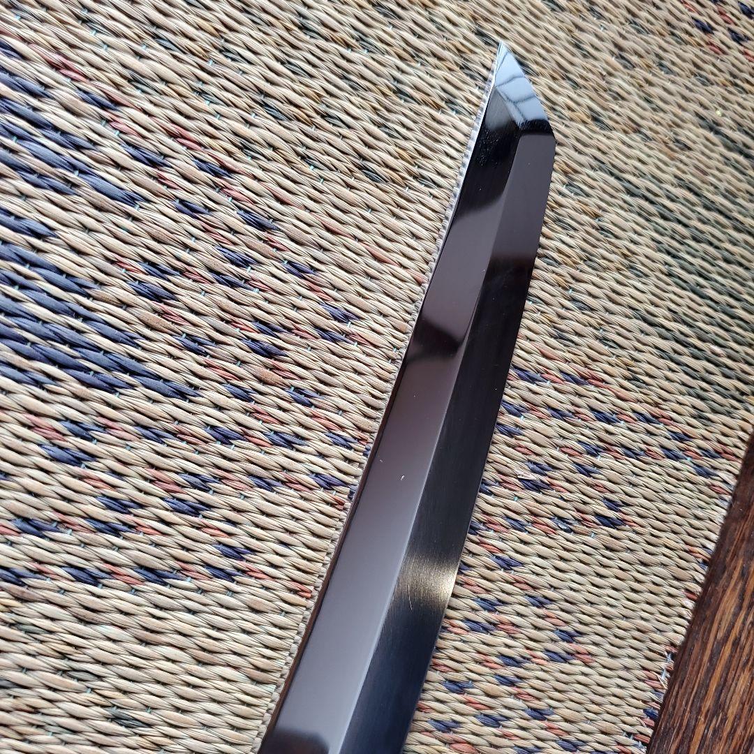 城山刃物製作所　八寸先丸包丁　超鋼スーパー本焼き黒檀柄鞘付