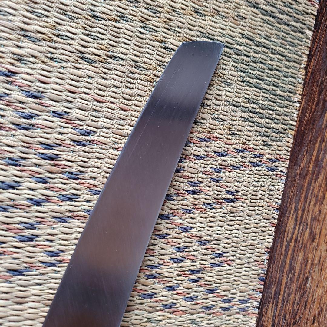 城山刃物製作所　八寸先丸包丁　超鋼スーパー本焼き黒檀柄鞘付