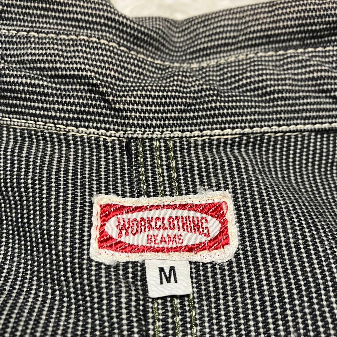 レア シュガーケーン ビームスコラボ ストライプカバーオール グレー Mサイズ