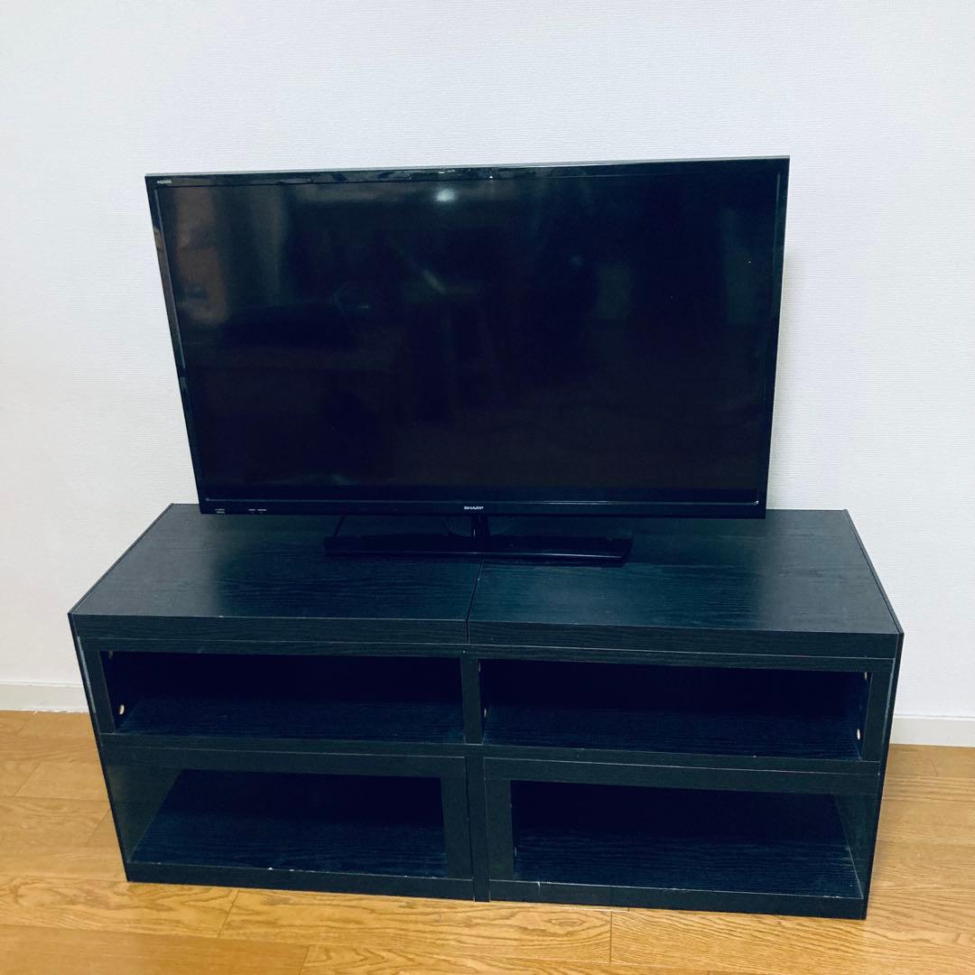 伸縮式テレビ台オープンシェルフ