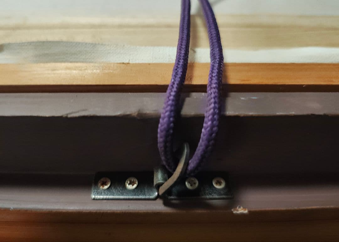 【送料込】F50号 額縁＆油彩画「日向灘」セット 公募展搬入用 裏板なし