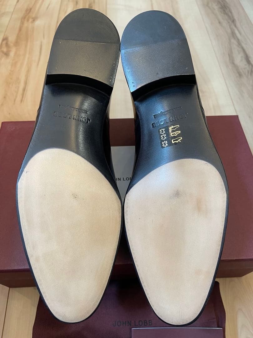 英国製新品JOHN LOBBジョンロブ フィリップ2黒色最高級ライン UK8.5