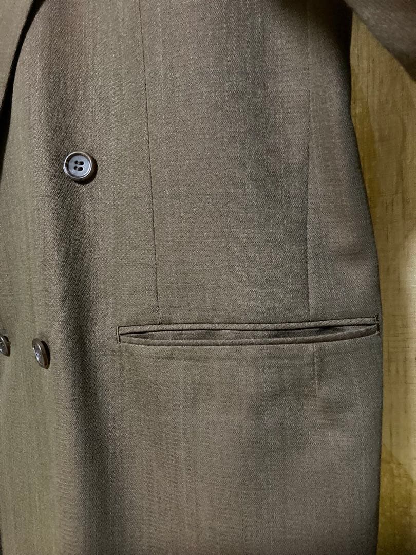 【ヴィンテージ】80〜90年代　ダブルブレストジャケット　パンツセット