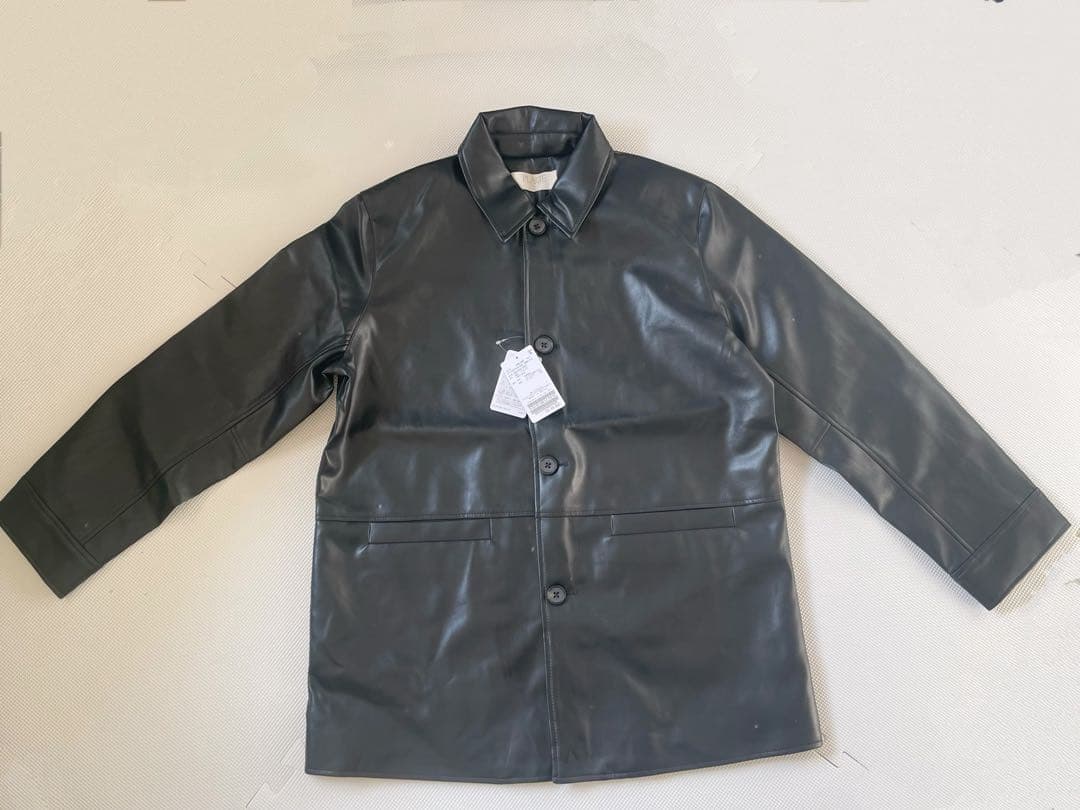 ◉今季新品/ラスト1点❗️ Plage Leather Like Car コート