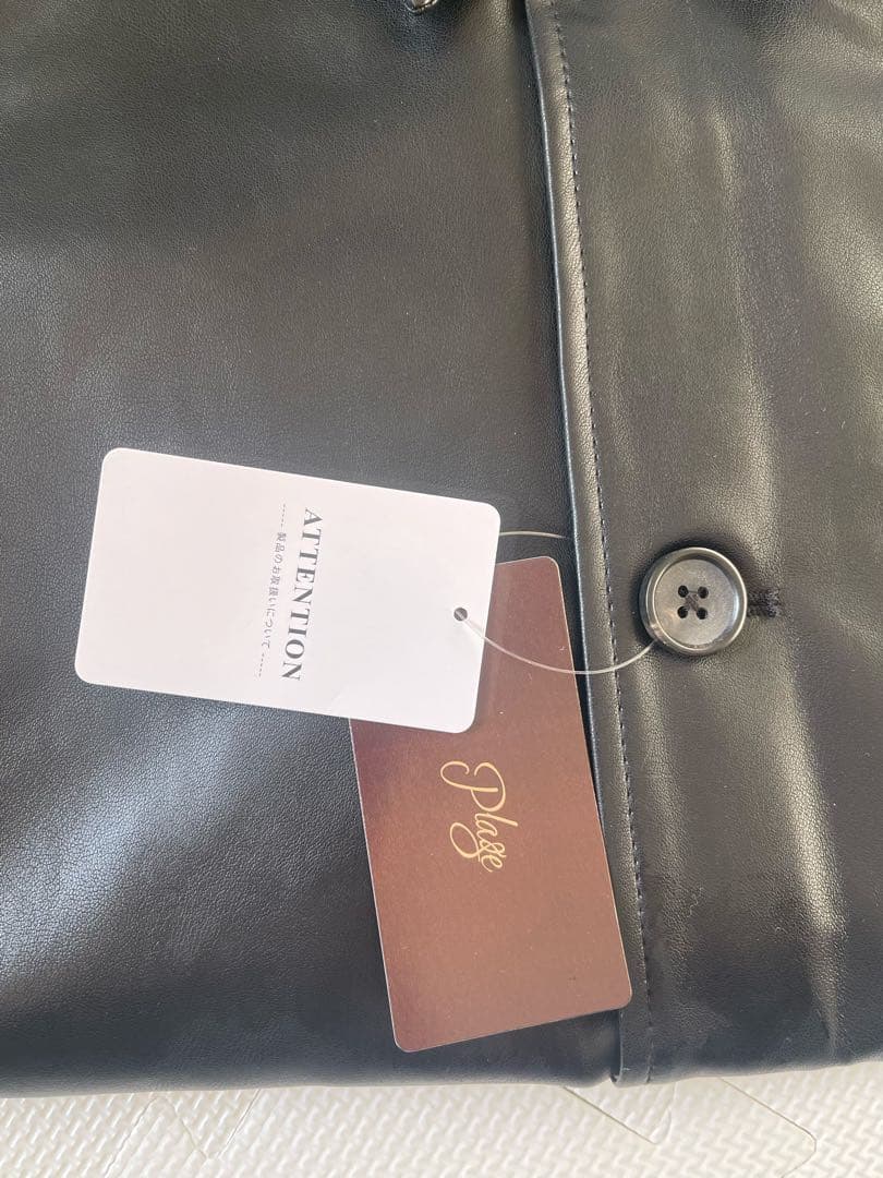 ◉今季新品/ラスト1点❗️ Plage Leather Like Car コート