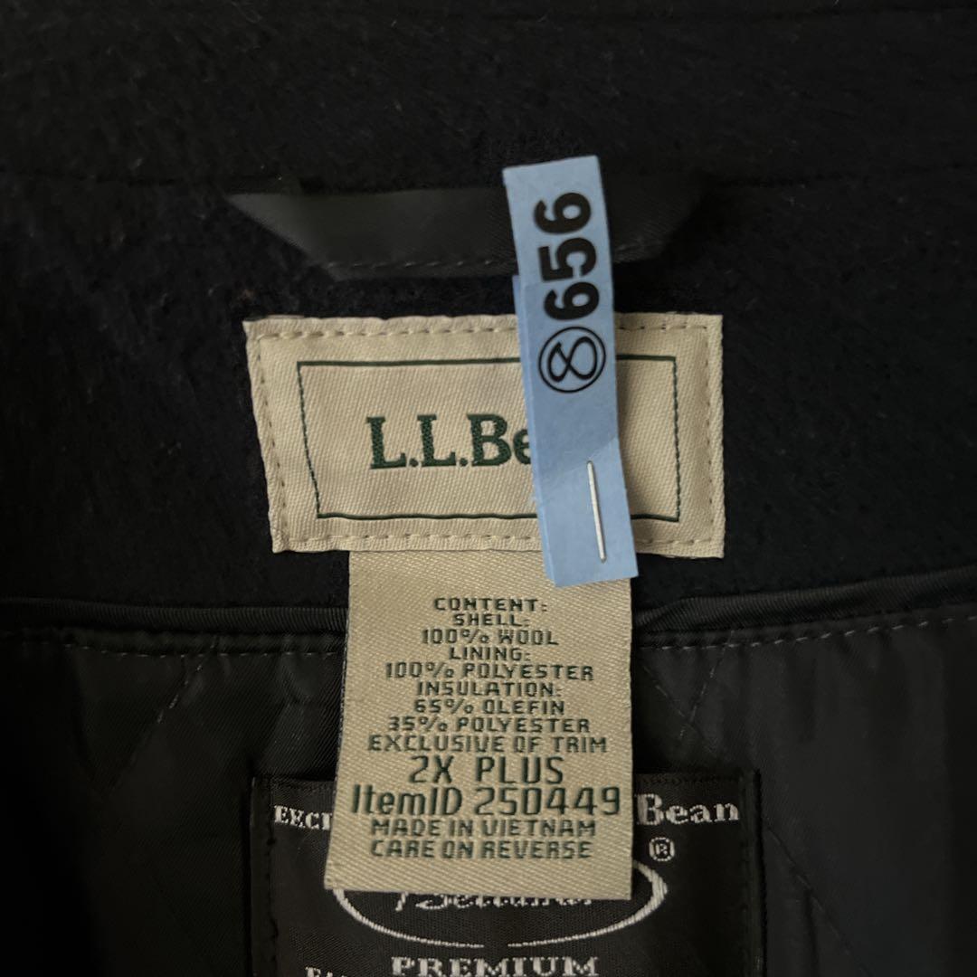 L.L.Beanエルエルビーン ピーコート ネイビー 中綿入りクリーニング済み.