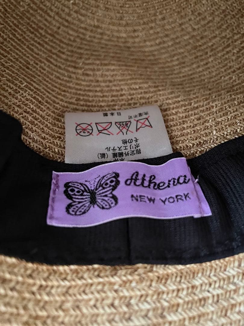 Athena New York 麦わら帽子 アシーナニューヨーク　レース