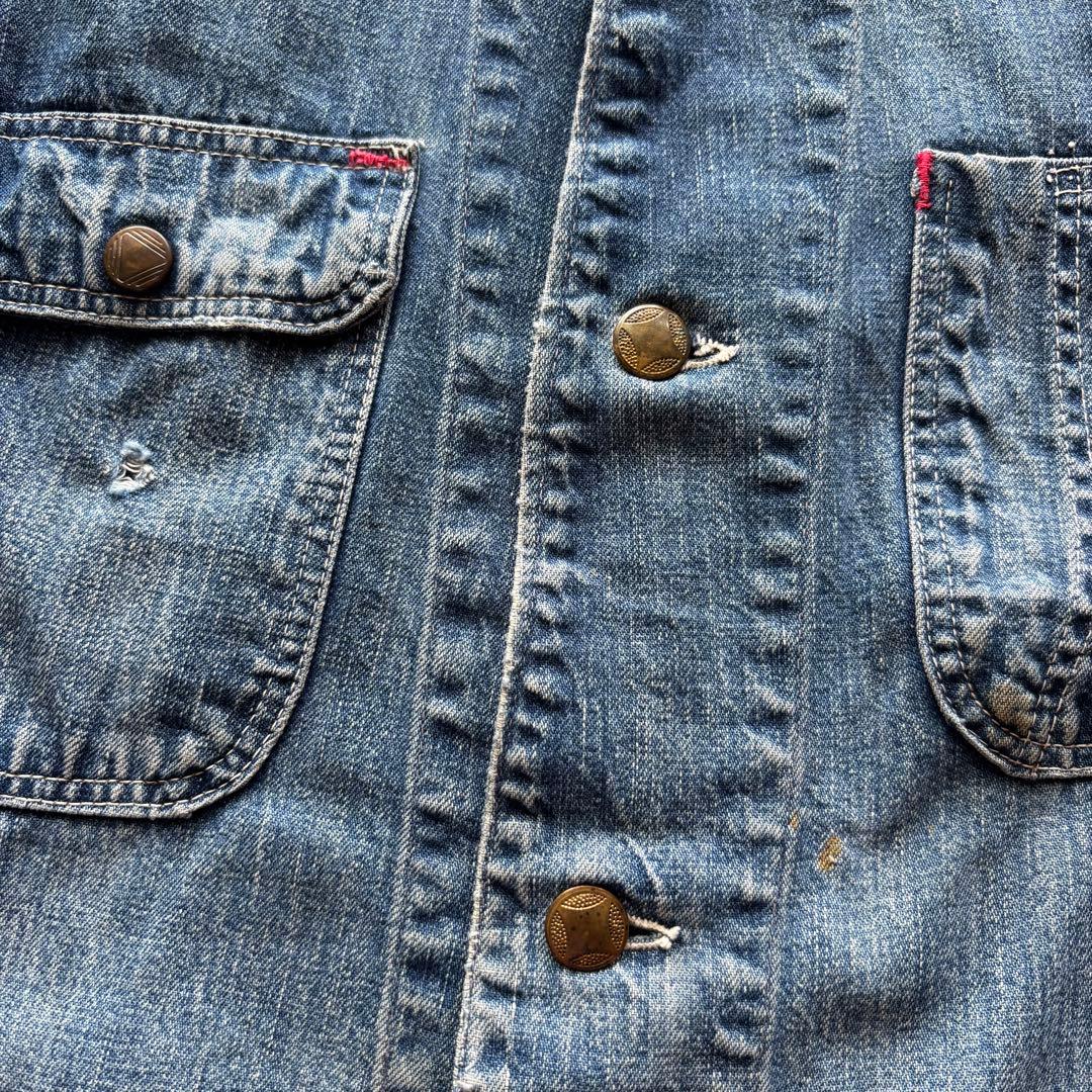 くろさん様【50s】 Sanforized デニム カバーオール 襤褸