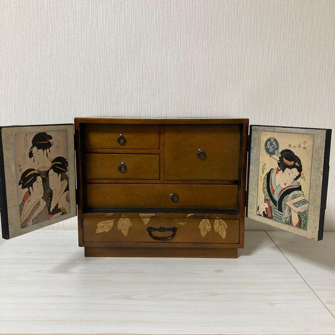 蒔絵 小箪笥 引出し 小物入れ 漆器　骨董　年代物