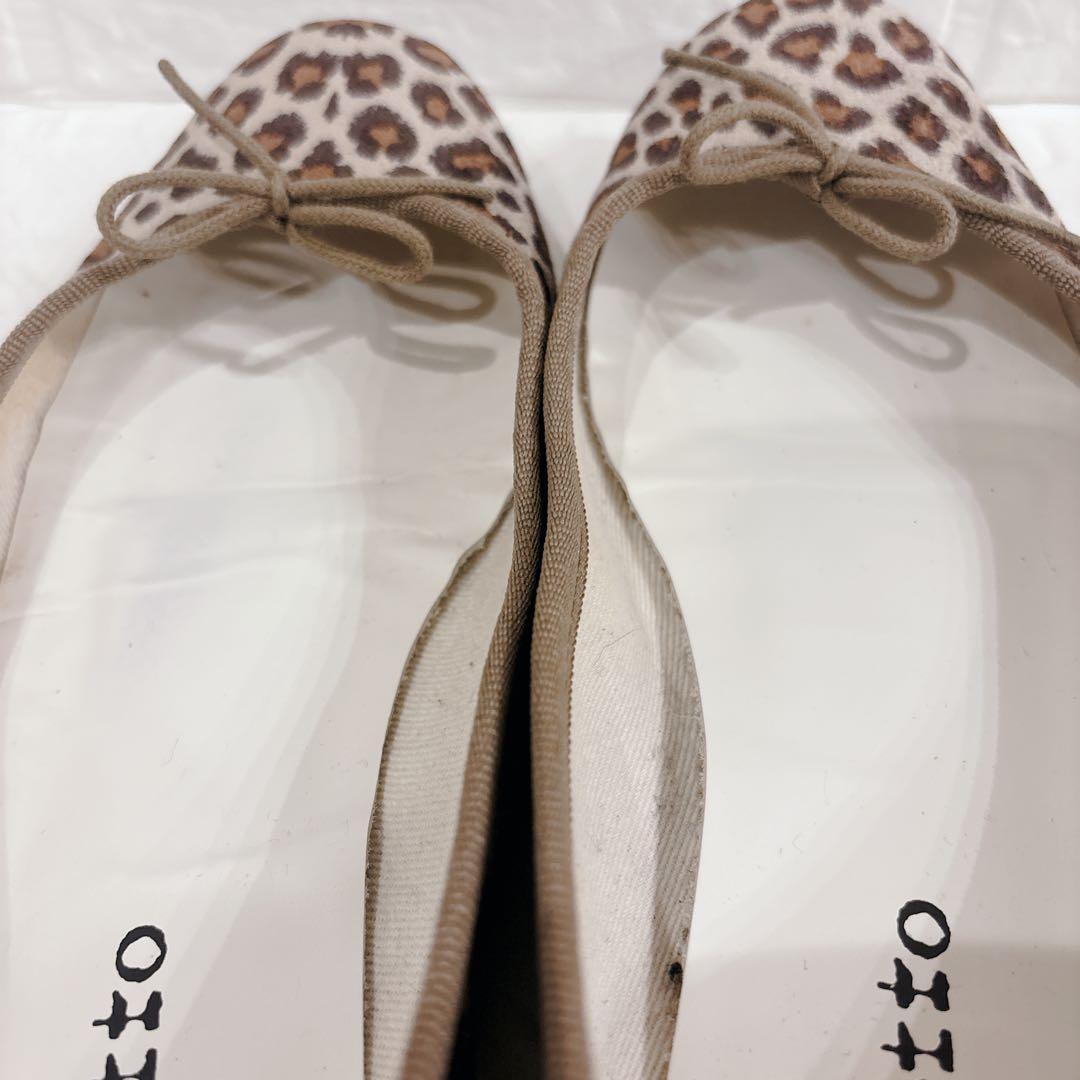 repetto レオパード柄 バレエシューズ ベルベット　　ベロア 37