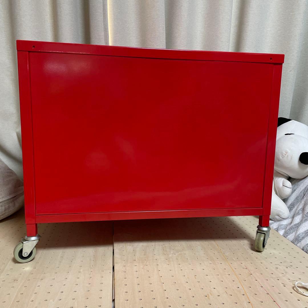 IKEA PS キャビネット　小　レッド　赤