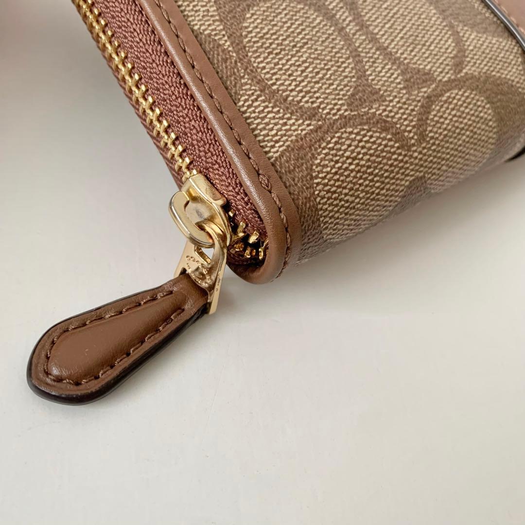 【COACH】 コーチ　長財布　シグネチャー　ブラウン　ベージュ　新品