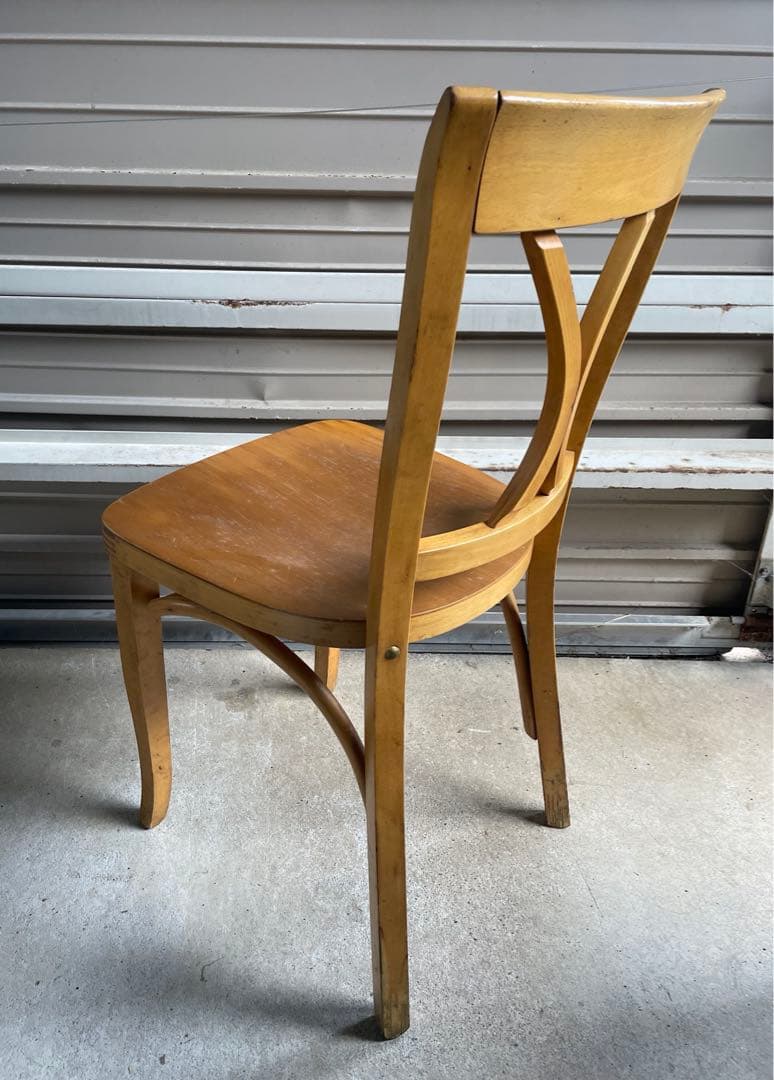 ビンテージ/無垢材/曲木/ダイニングチェア/クロスバックチェア/チェア/椅子