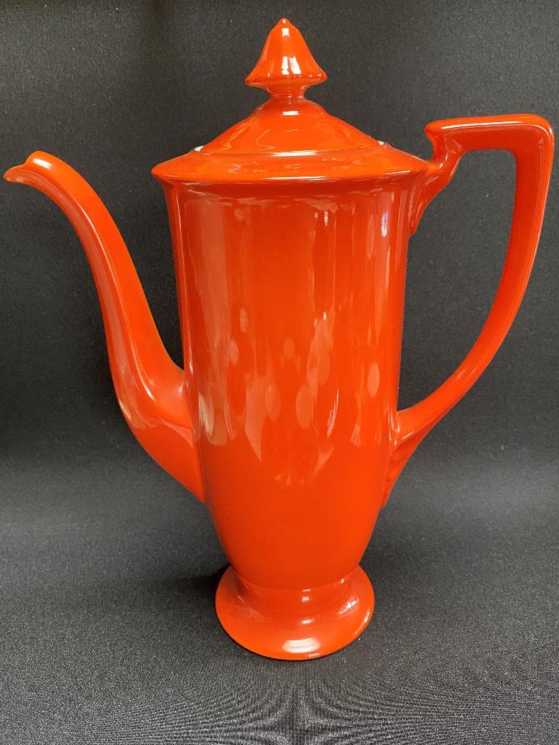 ☆オールドノリタケ 朱色チョコレートセット☆ 良好☆