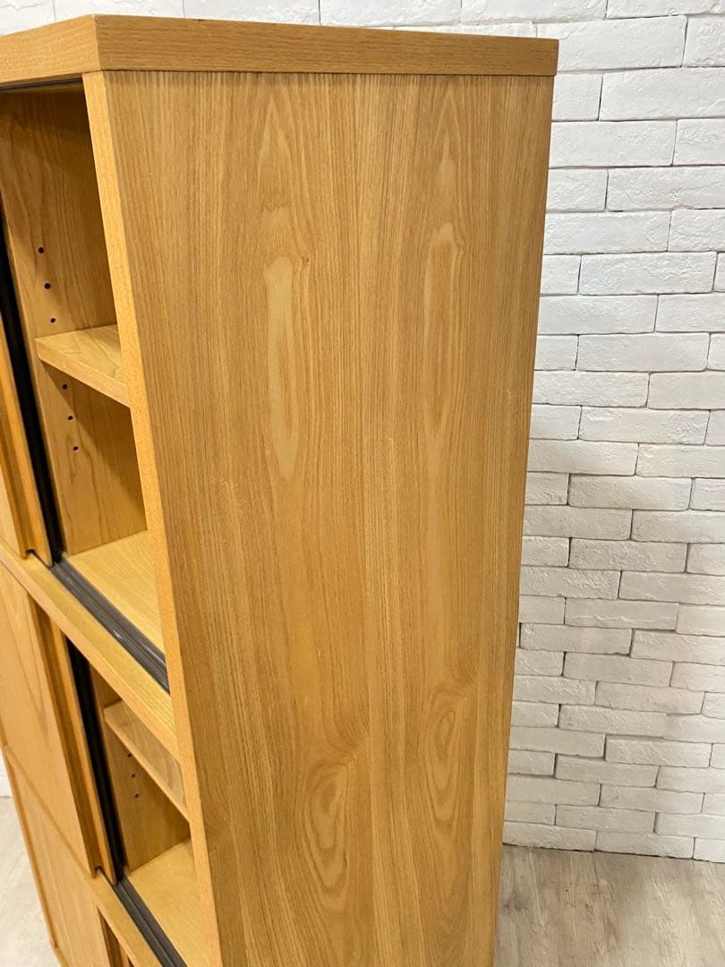 【東京都内23区配送無料】フランフラン アコルド タモ材 ブックシェルフ 本棚