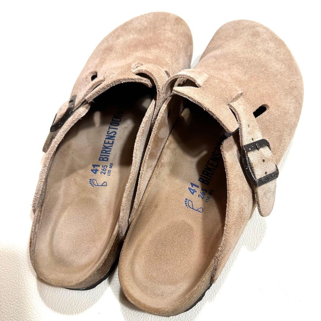 人気良品✨ビルケンシュトック 41 26.5 ボストン サボサンダル トープ