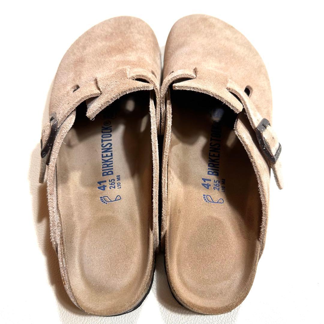 人気良品✨ビルケンシュトック 41 26.5 ボストン サボサンダル トープ