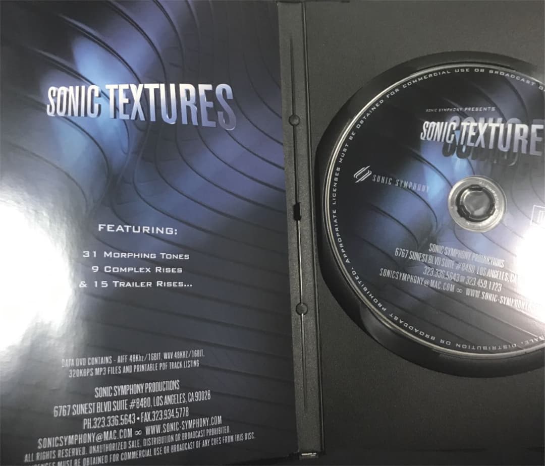 希少！Sonic Textures & Sonic Tools2 DVD