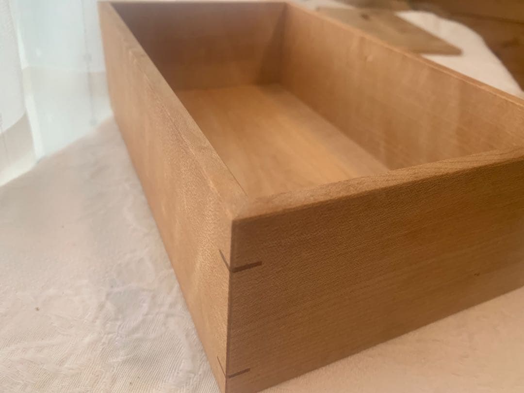 【MUKU】職人限定製作✨高級木材・楓✨木製ティッシュボックス ①