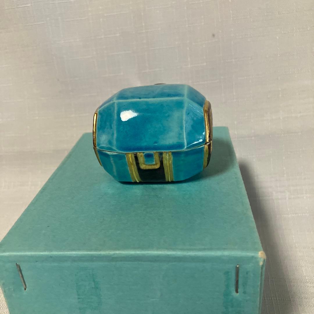 茶道具　中村翠嵐　香合　『小槌』　交趾焼