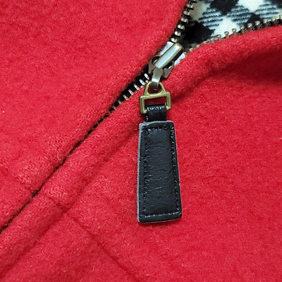 バーバリーブルーレーベル　フーデットコート ノバチェック　ホース刺繍　レザー