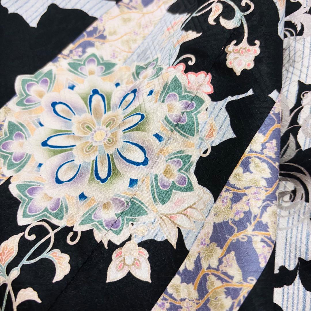 【新品/日本製】正絹 刺繍入り 高級京友禅 お宮参り 男の子 産着 襦袢付 鷹