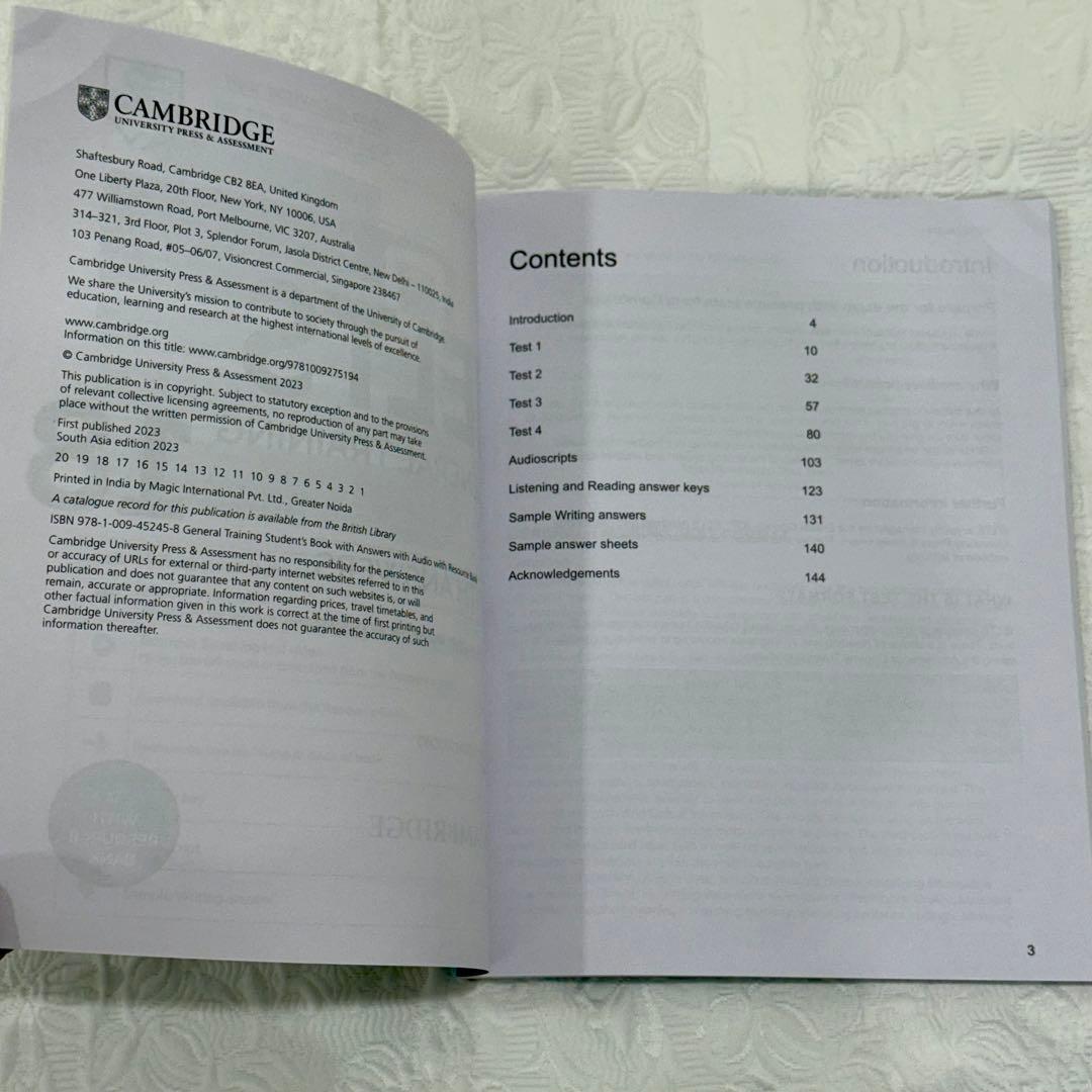 【新品未使用】IELTS General Training17&18&19&20