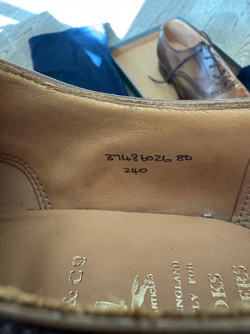 BROOKS BROTHERS　PEAL & CO. ドレスシューズ 8 E