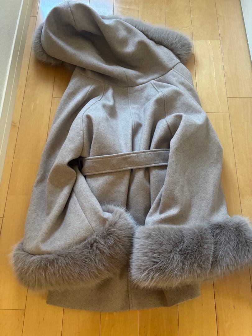 ファー付きフード襟マルチwayケープコート Chico