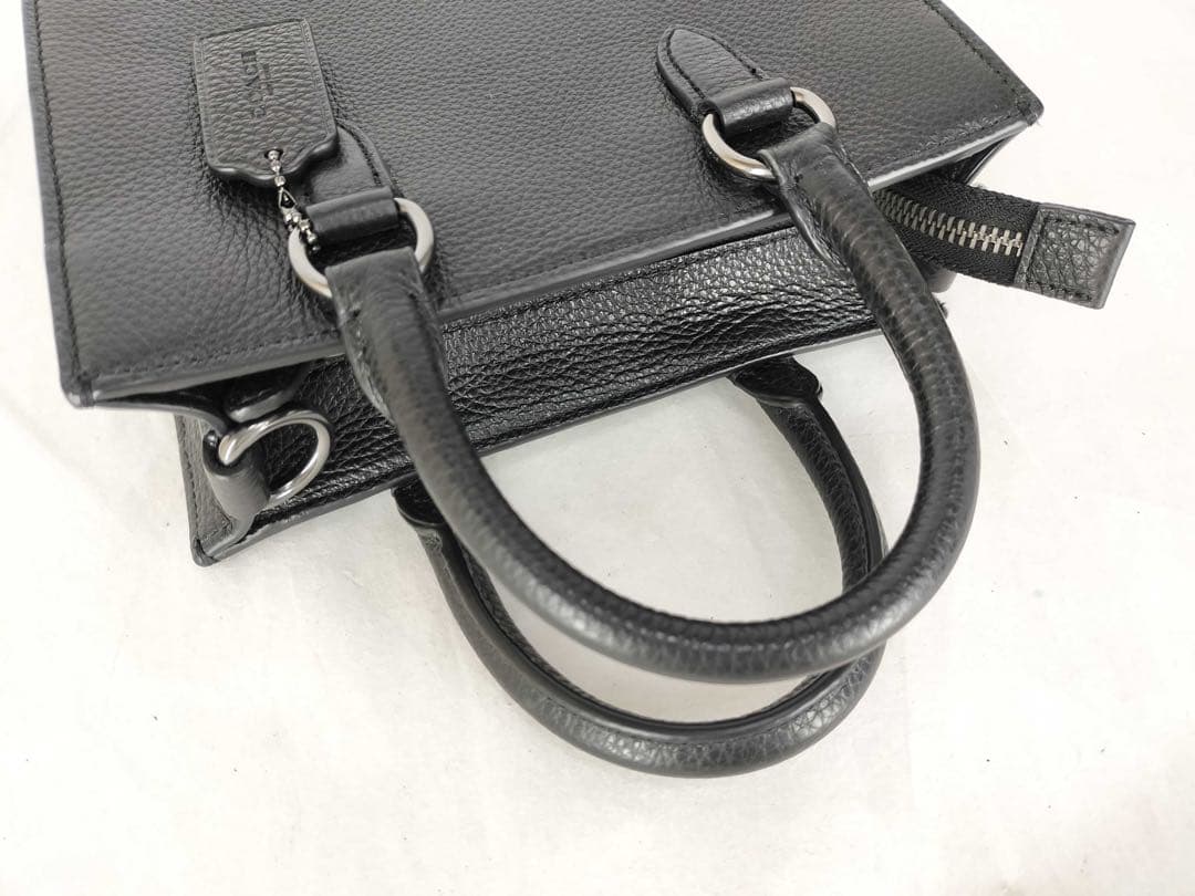 美品 ✨ COACH コーチ ディラン トート2way ロゴ レザー ブラック