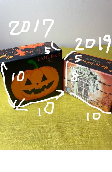 ラデュレ　マカロン空箱2個　ハロウィン限定パッケージ