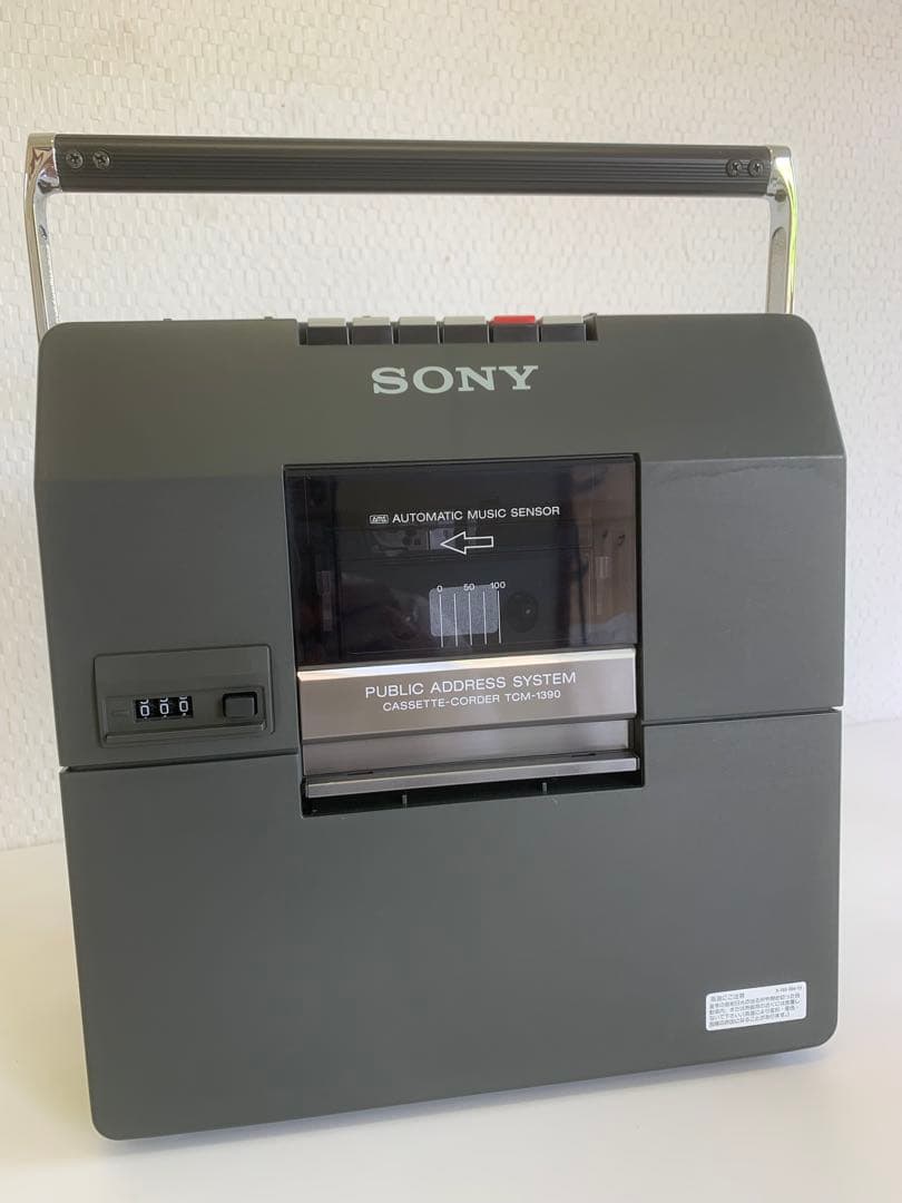 美品 SONY カセットレコーダー TCM-1390 録音 再生機 拡声機能