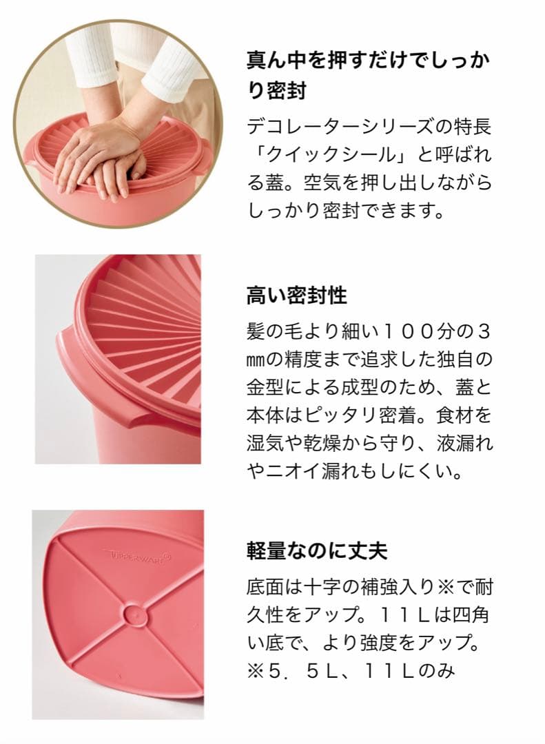 Tupperware タッパーウェア　マキシクイーンデコレーター　11リットル