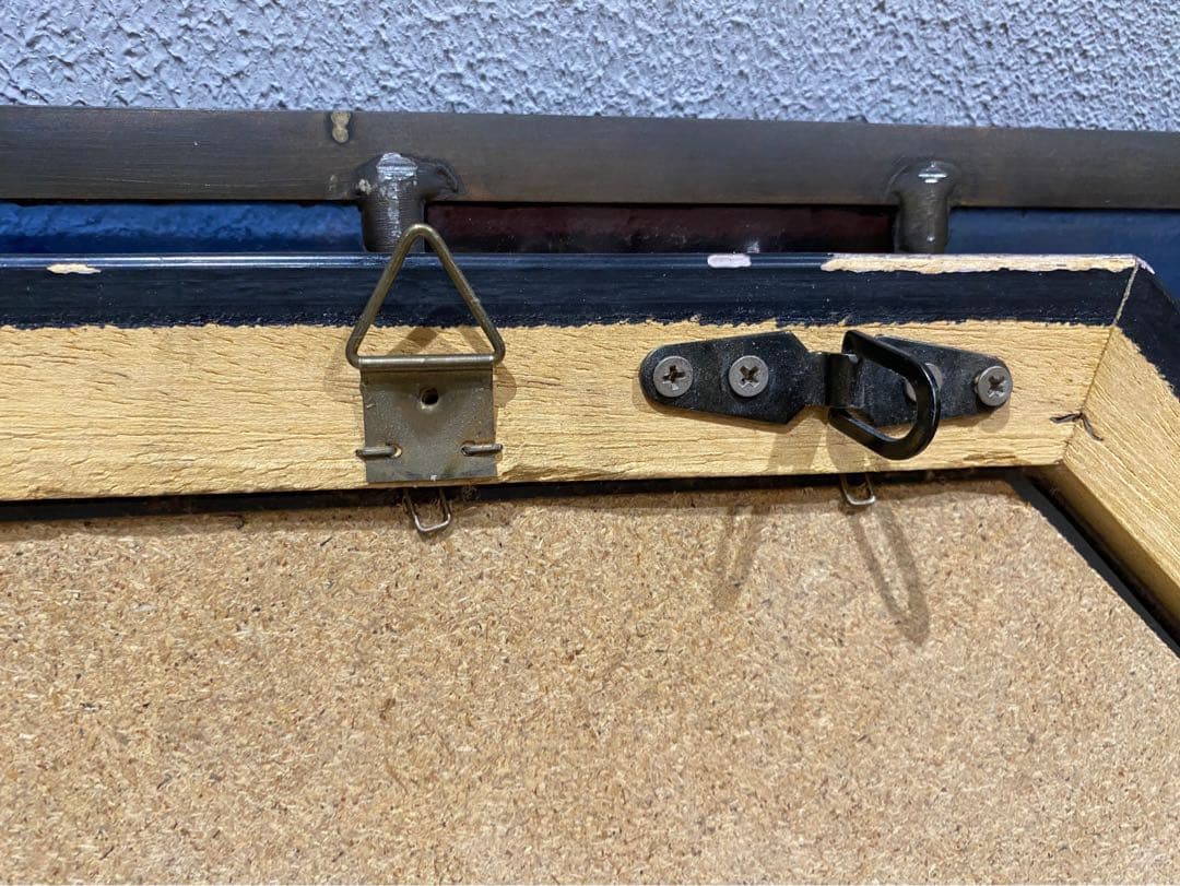 イタリア製 八角形 面取 壁掛けミラー 鏡 アンティーク インテリア 風水