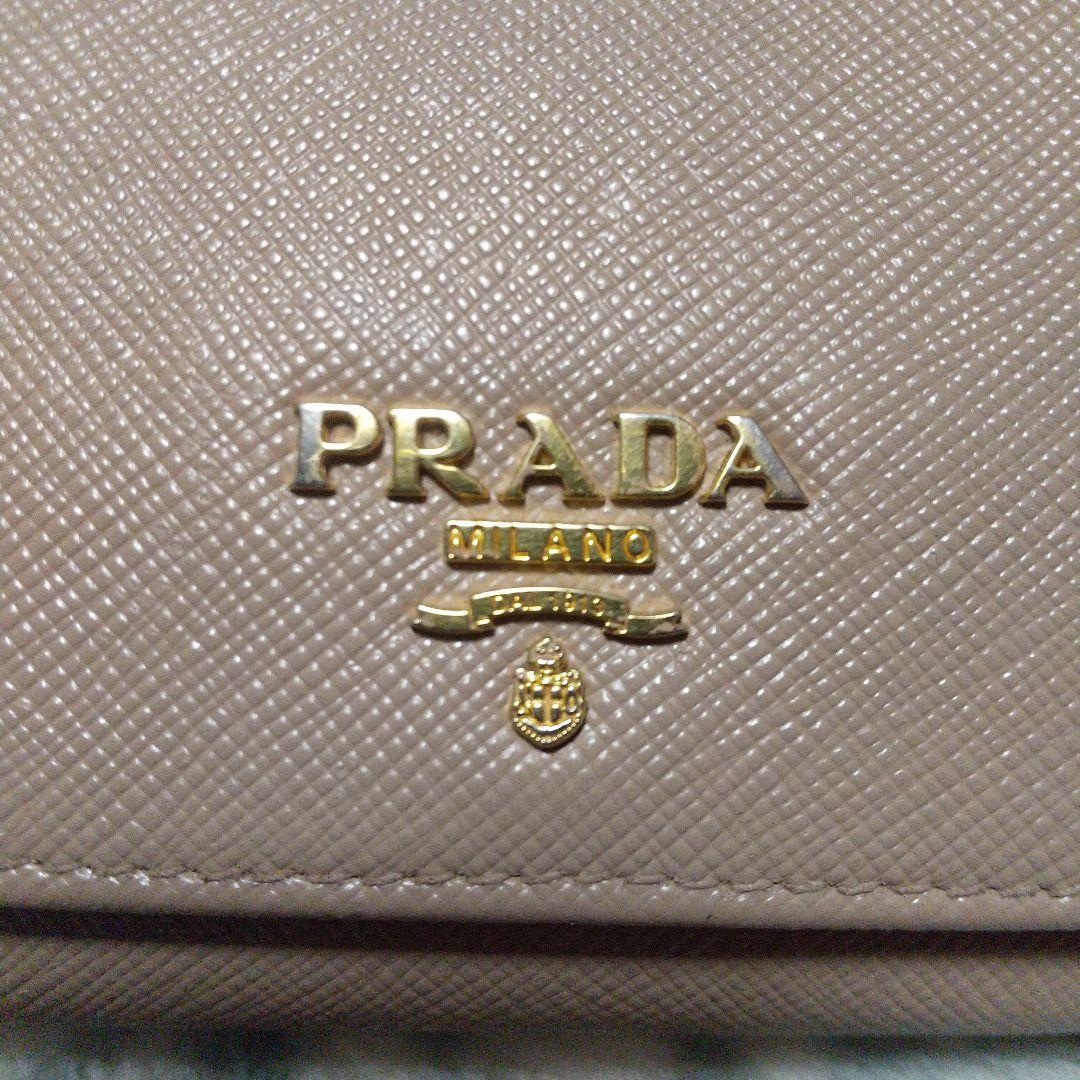 PRADA サフィアーノベージュ 長財布 カードケース付き