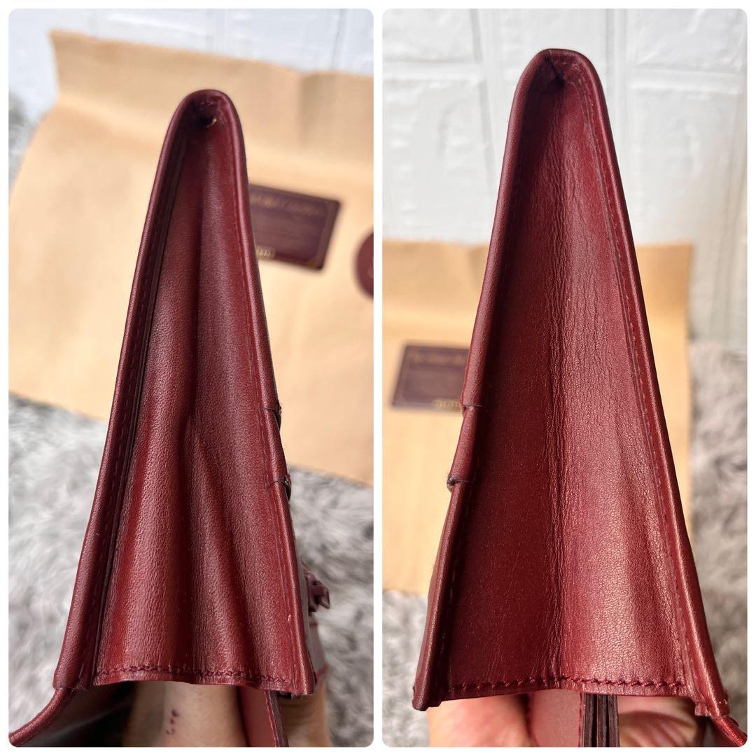 極美品✨カルティエ　クラッチバッグ　28センチ　マストライン　レザーバッグ