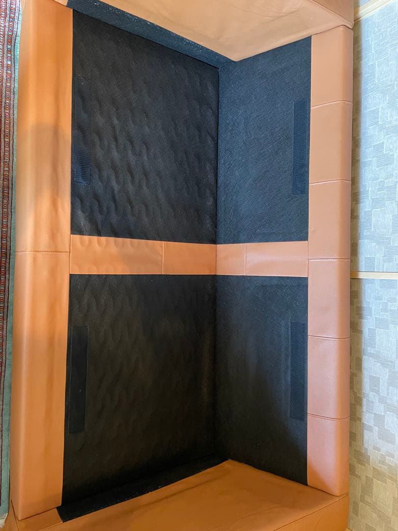 IKEAレザー2人掛けソファ