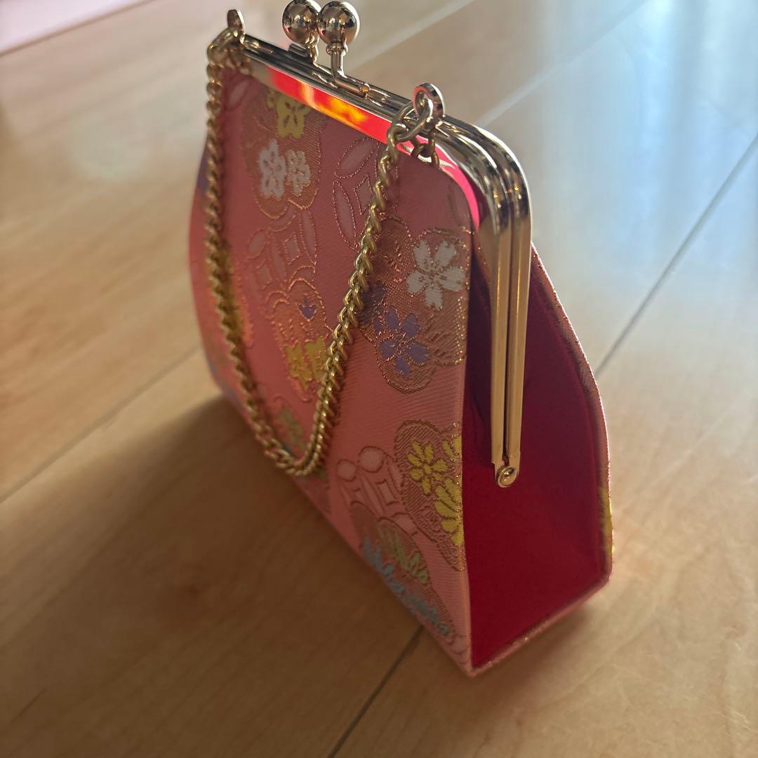 96 ジャパンスタイル 黒ちりめん×牡丹　7歳 七五三着物セット　和装小物　袋帯