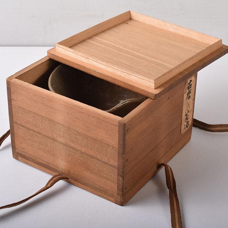 茶道具　唐津焼　古唐津　絵唐津茶碗　時代箱　M　R8461