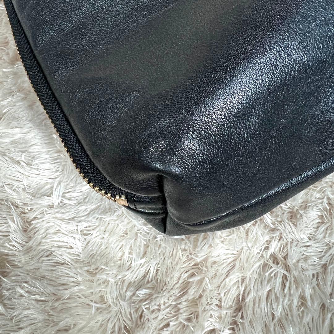 gemeil russet レザーワンハンドルミニショルダーバッグ　黒